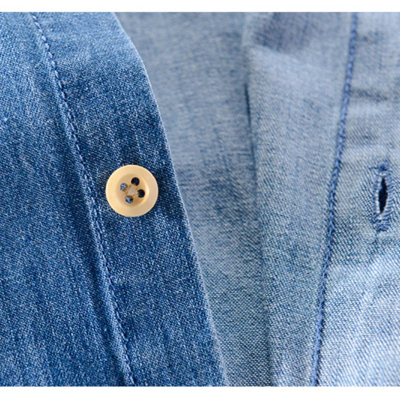 Lühikeste varrukatega denim-särk