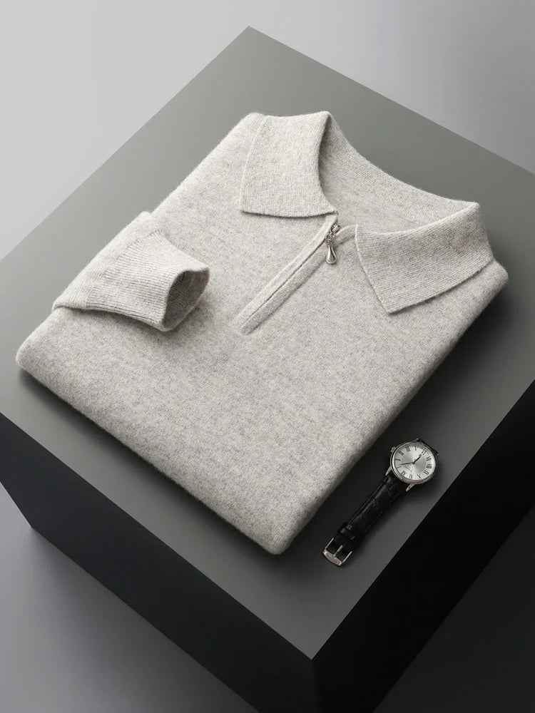 Elegantne kašmiirist polo-sweater