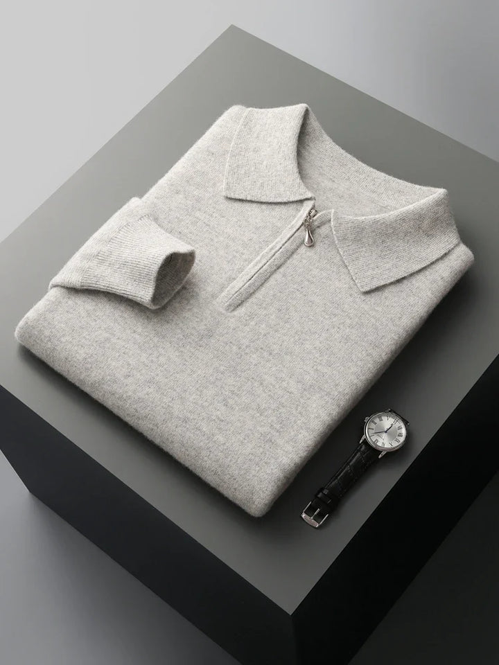 Elegantne kašmiirist polo-sweater