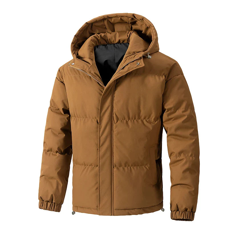 Elegantne parka kapuutsiga