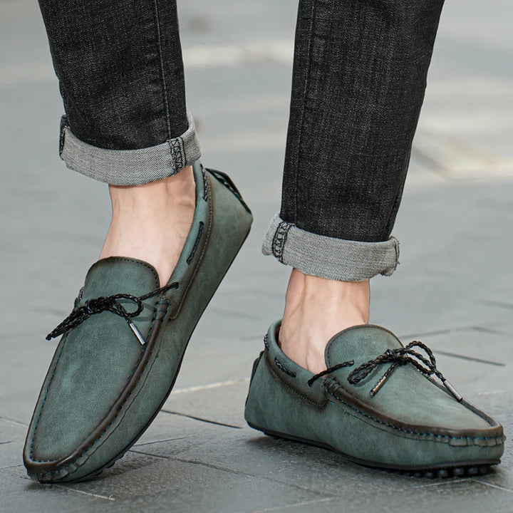 Käsitsi valmistatud seemisnahast Loafers