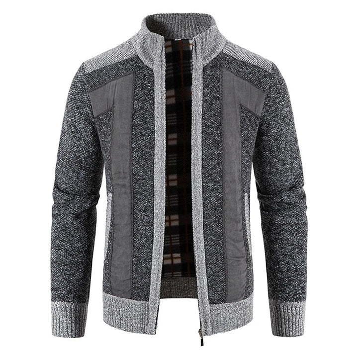 Elegantne kootud vest lukuga