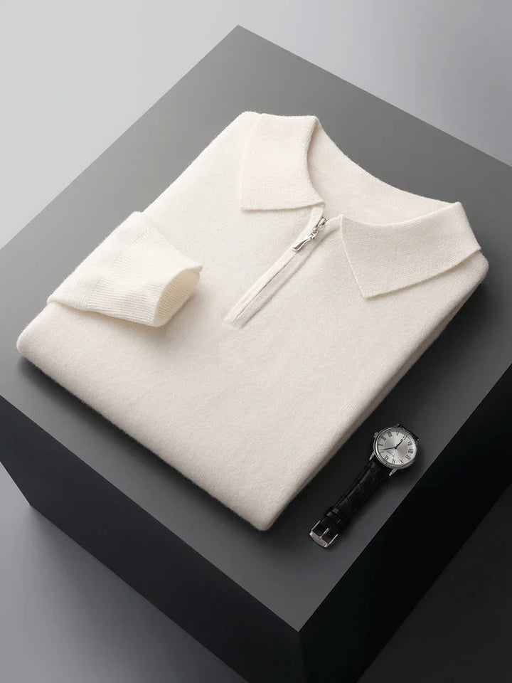 Elegantne kašmiirist polo-sweater