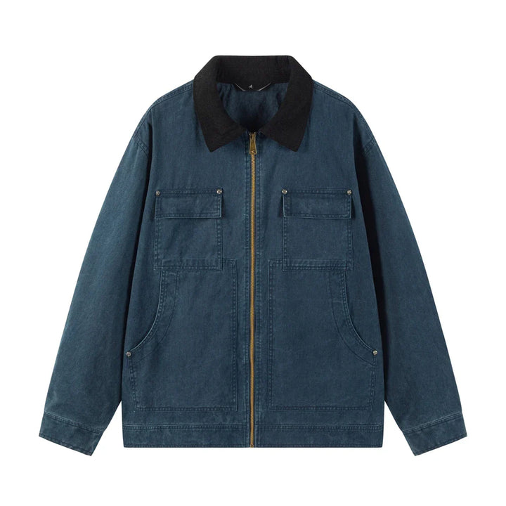 Elegantne puuvillane denim jakk