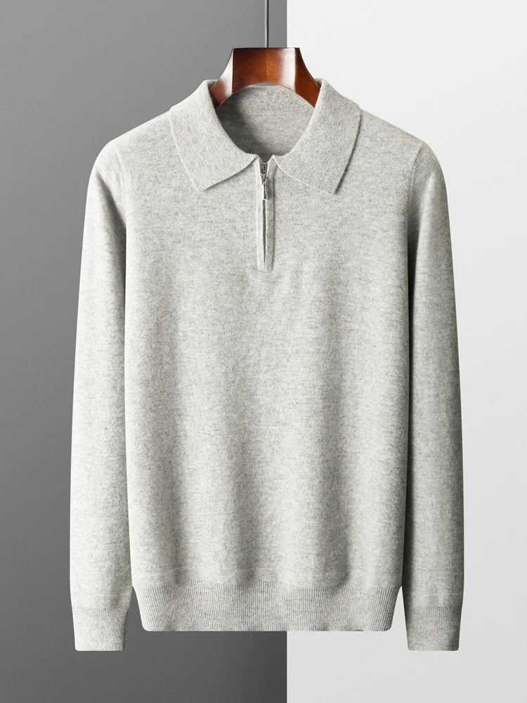 Elegantne kašmiirist polo-sweater