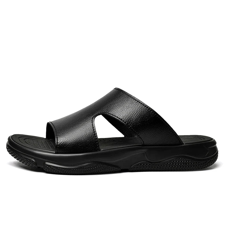 Elegantne nahkne meeste sandaalid