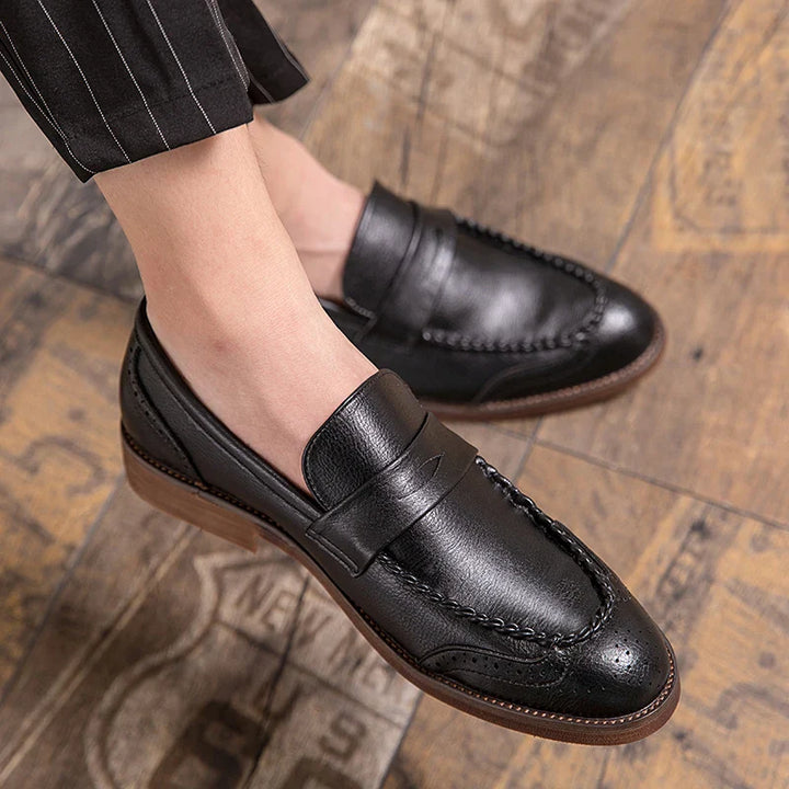 Šikid nahast loafers