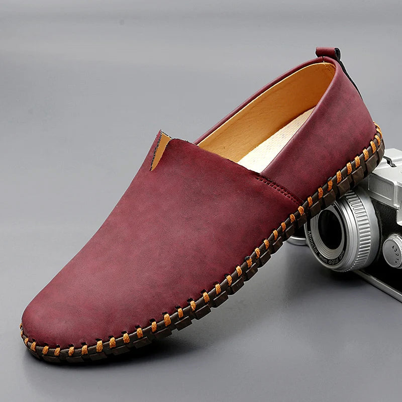 Santorini nahast Loaferid