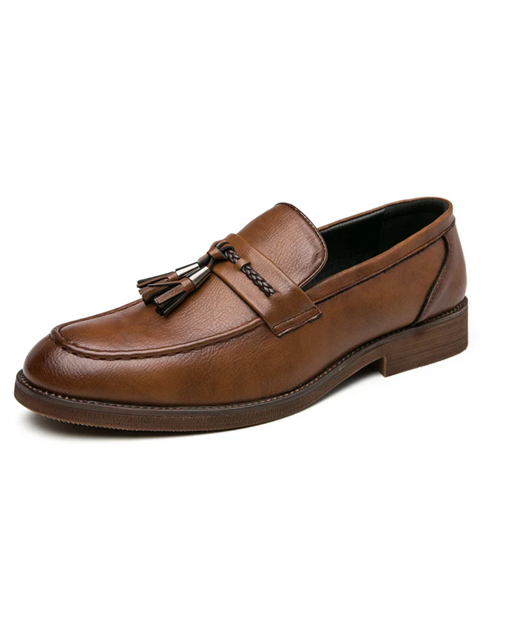Leren Loafers kwastidega