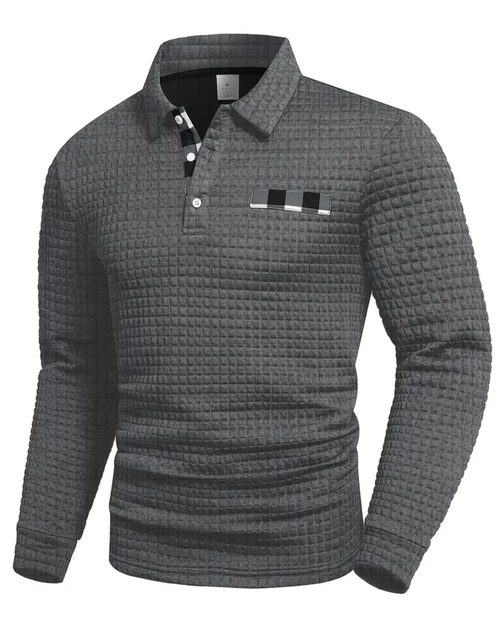 Ribitud Polo Sviiter