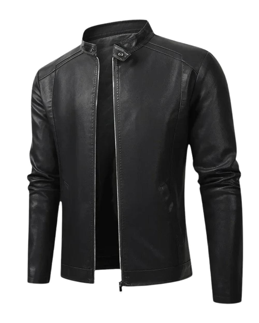 Elegantne meeste nahk biker-jakk