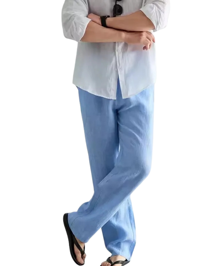 Elegantne, hingav linane püks
