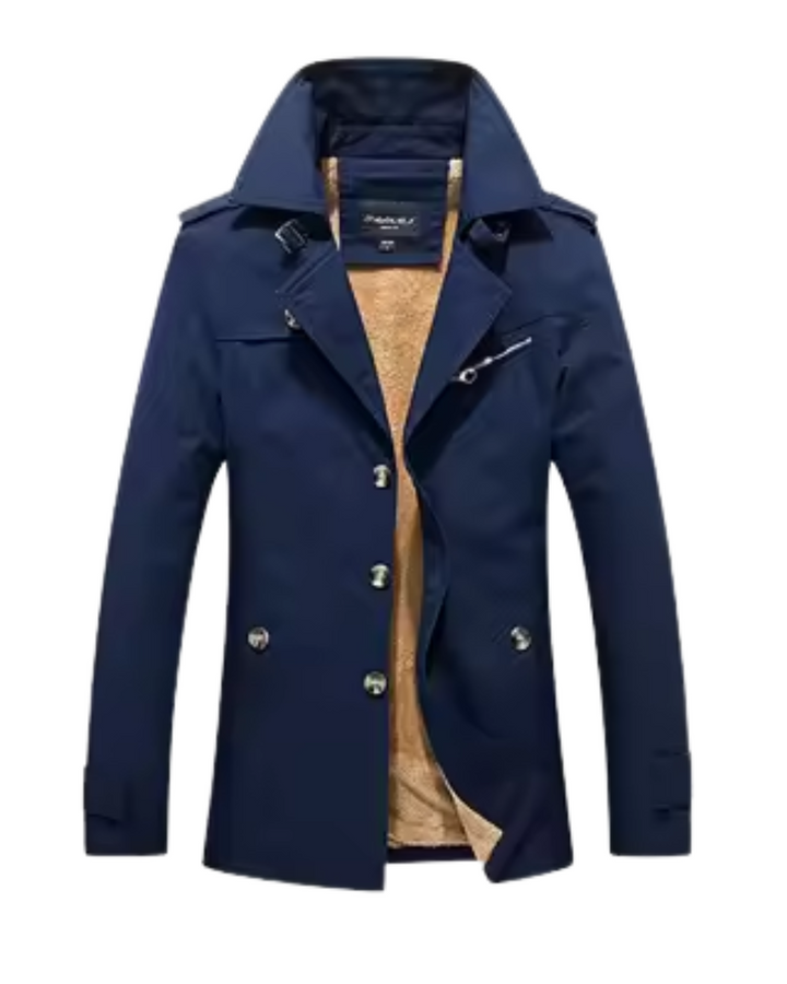 Elegantne vatitud trenchcoat