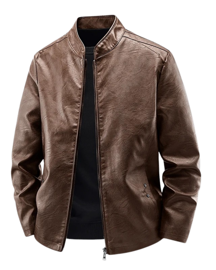 Leren motorjack