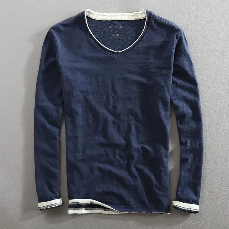 Pariisi Vintage T-särk pikkade varrukatega