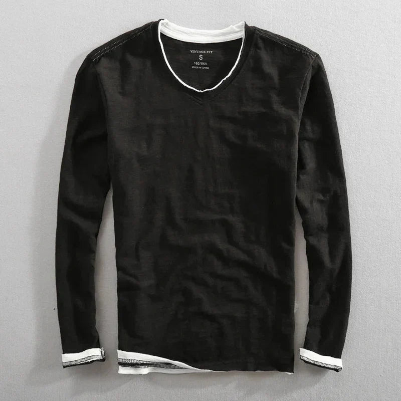Pariisi Vintage T-särk pikkade varrukatega