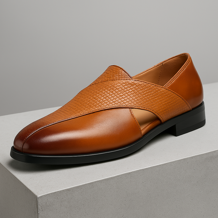 Vintage nahast Loafers