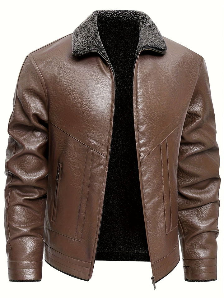 Elegantne nahkjope fleece-voodriga