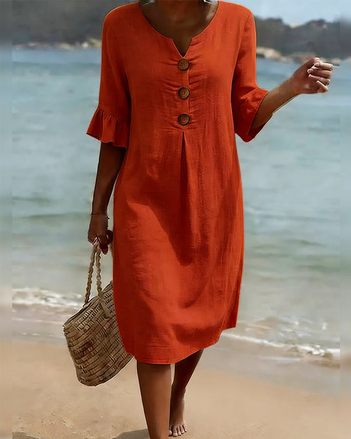 Lucía | Elegantne lina kleit