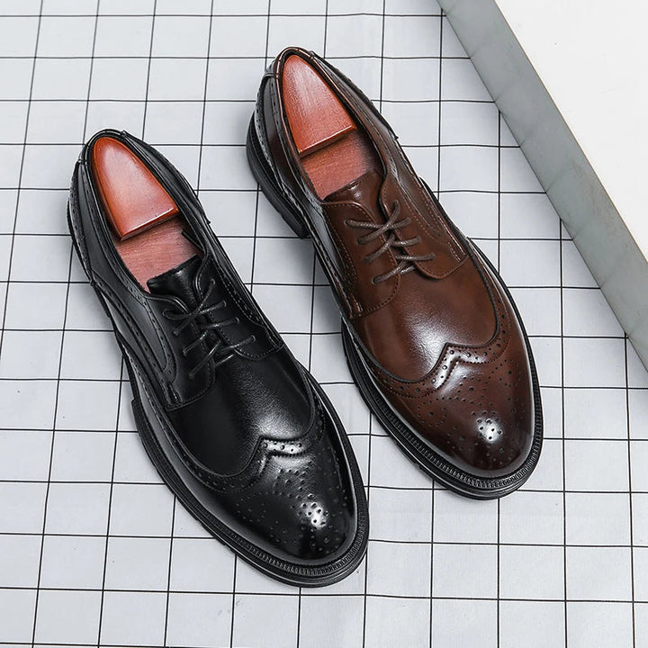 Elegantne nahkne brogue-king
