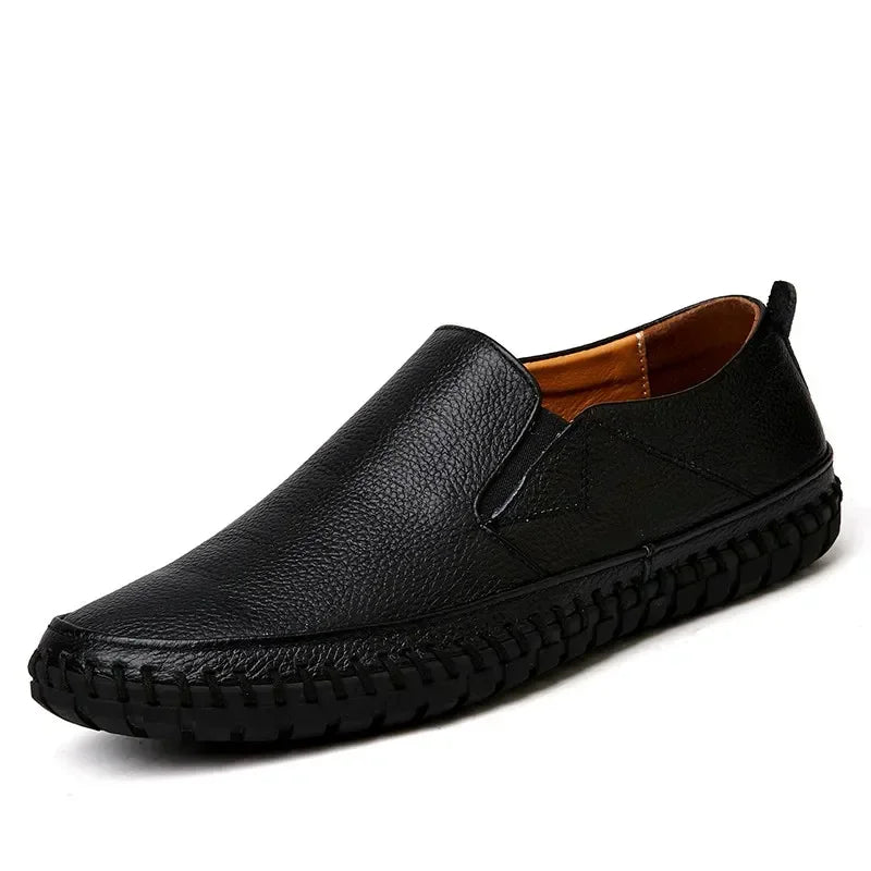 Elegantne nahast slip-on tossud