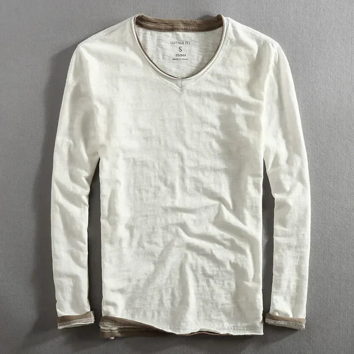 Pariisi Vintage T-särk pikkade varrukatega
