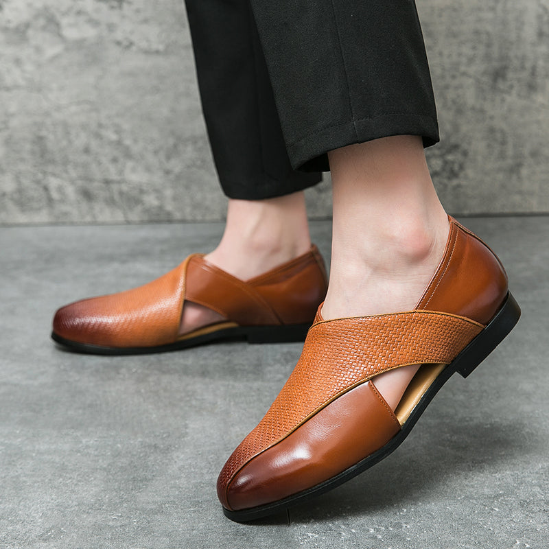 Vintage nahast Loafers