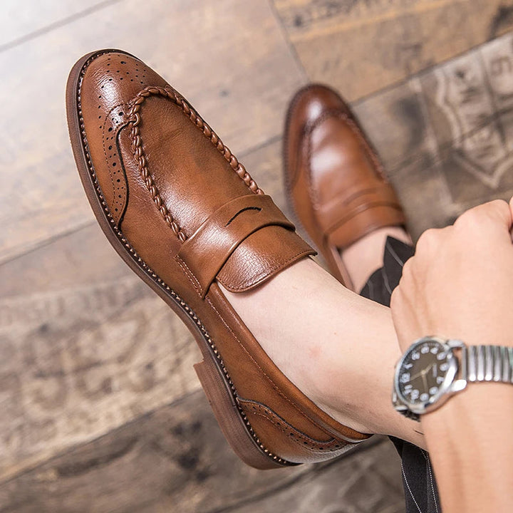 Šikid nahast loafers