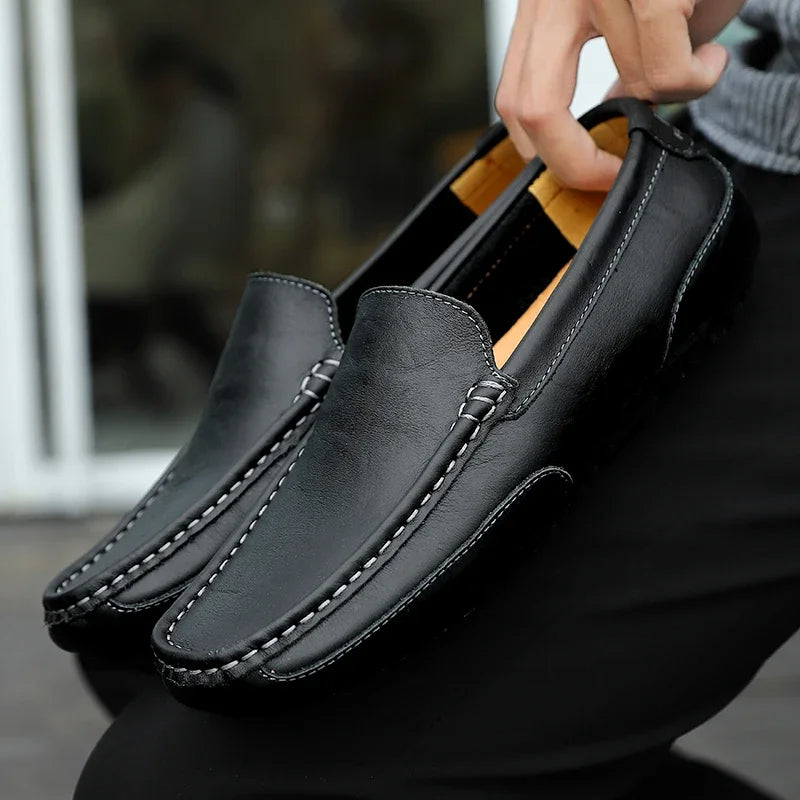 Vintage nahast Loafers