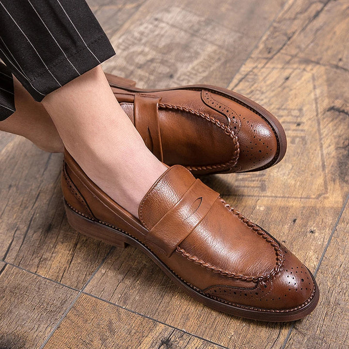 Šikid nahast loafers