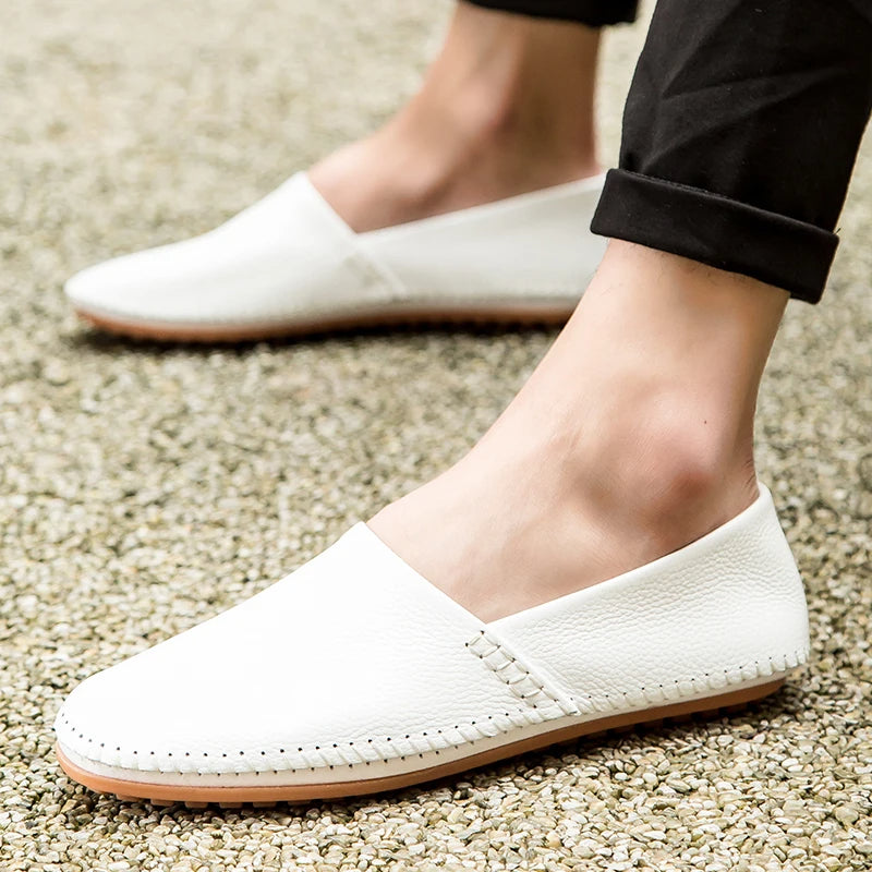 Kerged Nahast Loafers