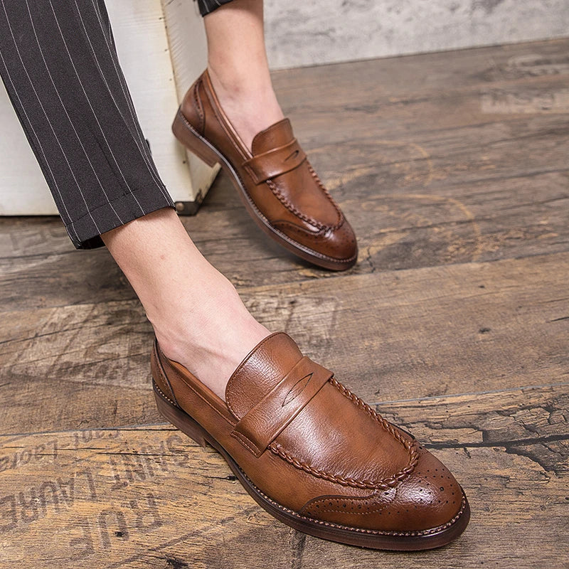 Šikid nahast loafers