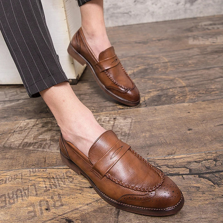 Šikid nahast loafers
