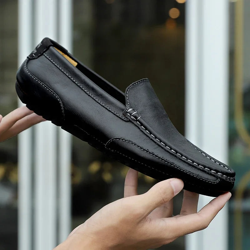 Vintage nahast Loafers