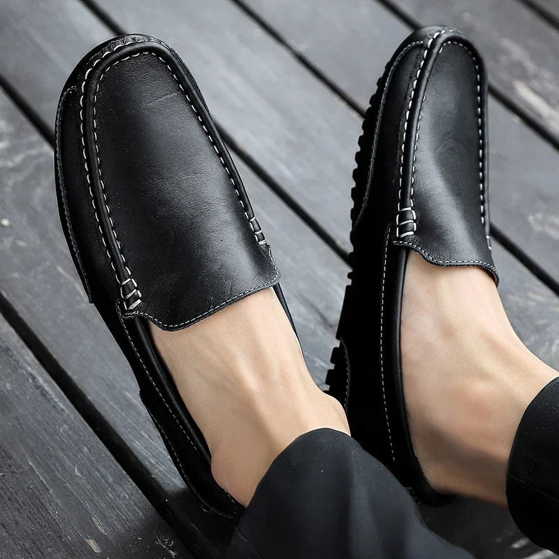 Vintage nahast Loafers