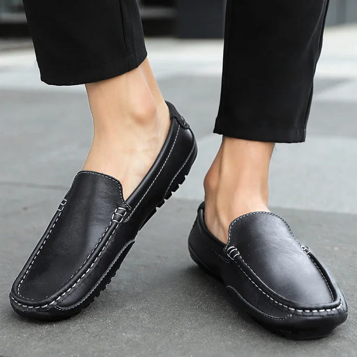 Vintage nahast Loafers