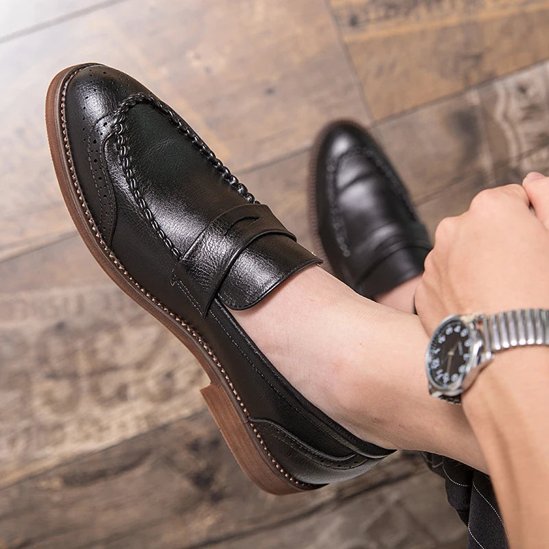 Šikid nahast loafers