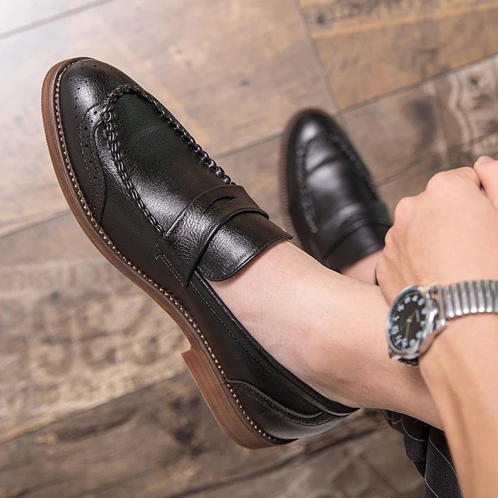 Šikid nahast loafers