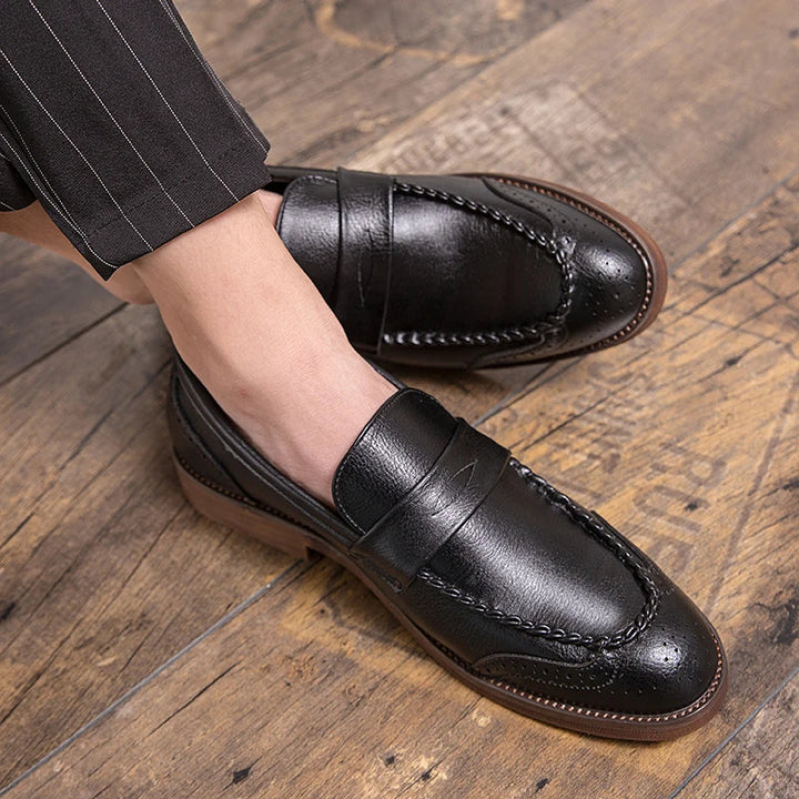 Šikid nahast loafers