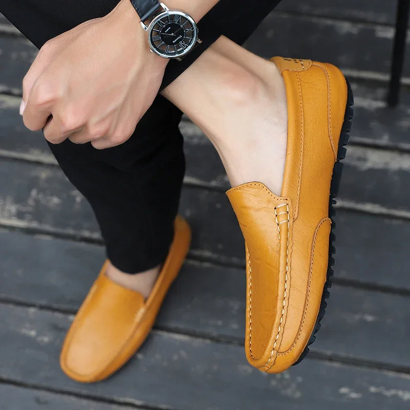 Vintage nahast Loafers