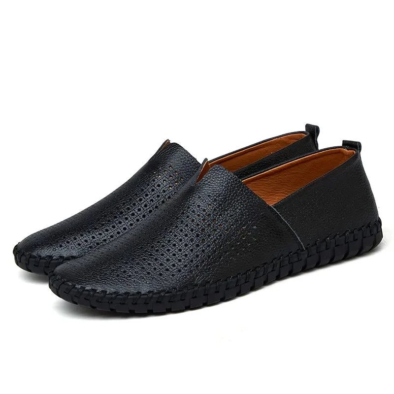Hingavad nahast loafers