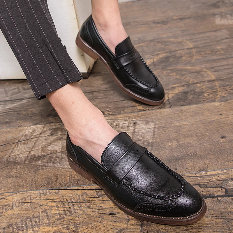 Šikid nahast loafers