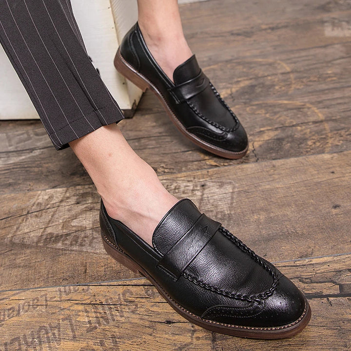 Šikid nahast loafers