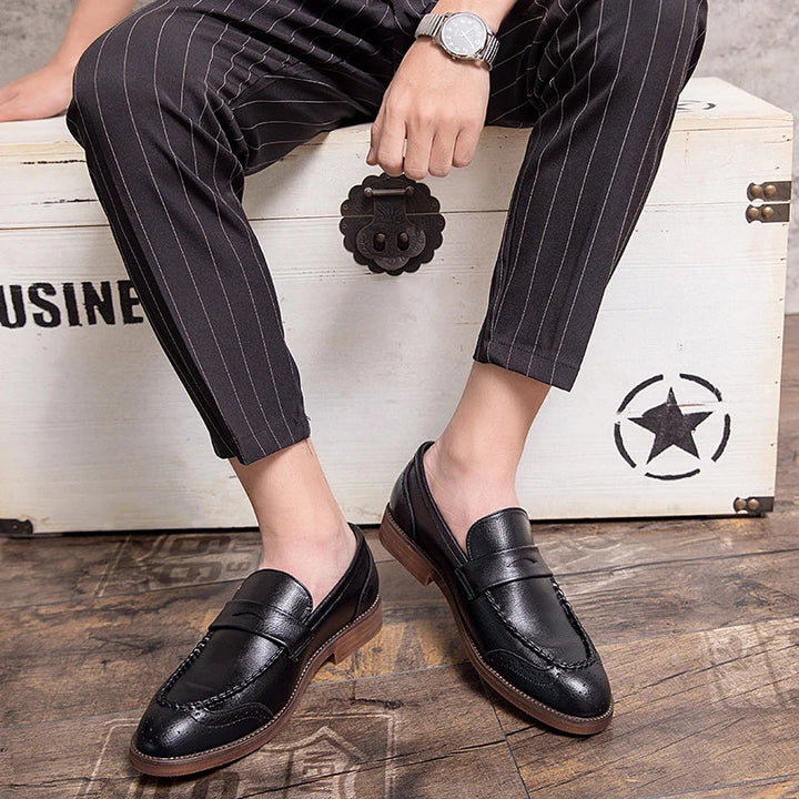 Šikid nahast loafers
