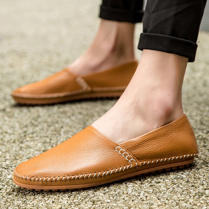 Kerged Nahast Loafers