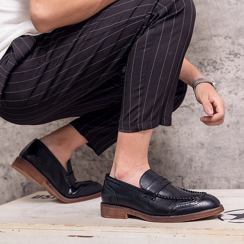 Šikid nahast loafers
