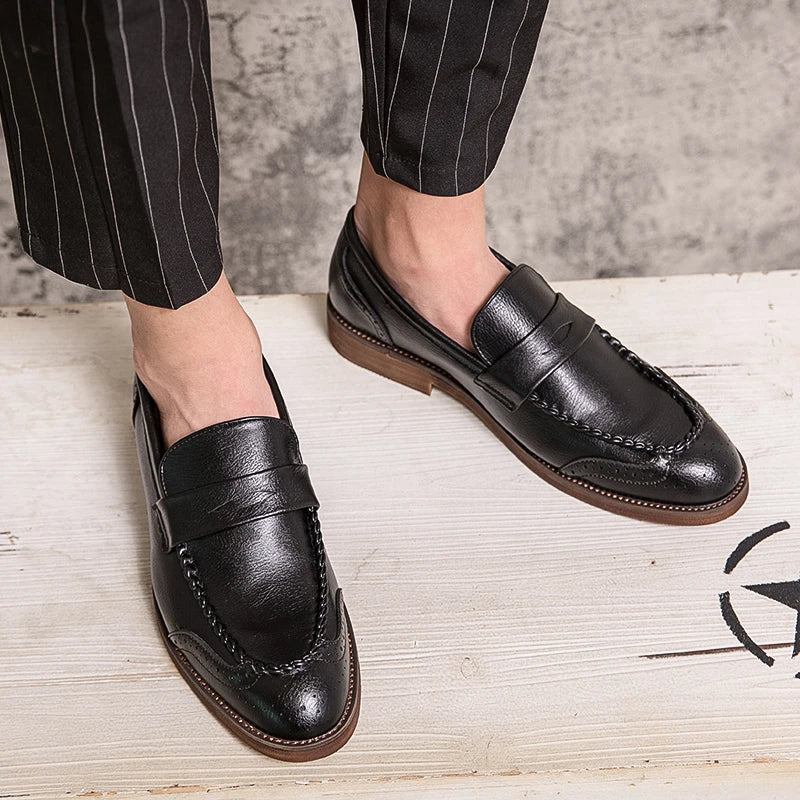 Šikid nahast loafers