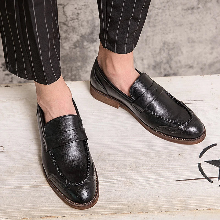 Šikid nahast loafers