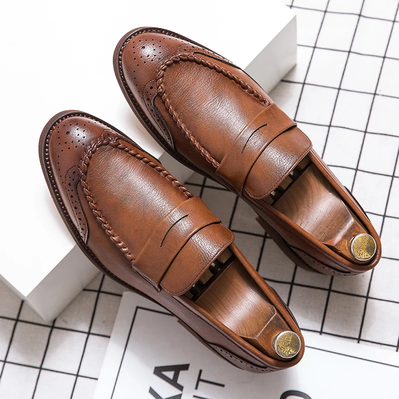 Šikid nahast loafers