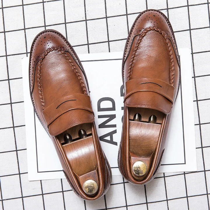 Šikid nahast loafers